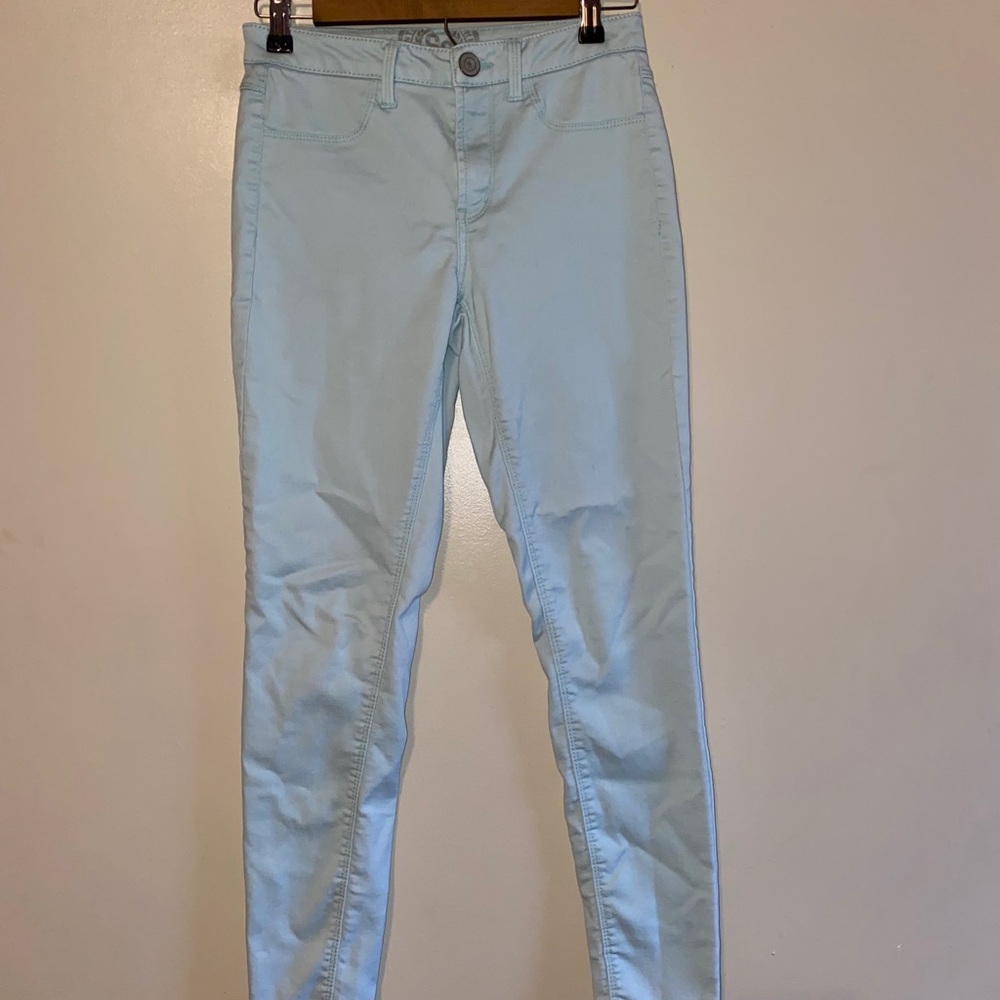 cute little blue jeggings